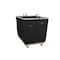 Steele Canvas Basket 20 BU Permanent Truck Black Vinyl w/Grey Vinyl - 5in Casters 9220VBLKVGRYW5 - alternate 1